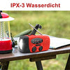 Solar- Notfallradio mit Handkurbel und Taschenlampe - LOMIK